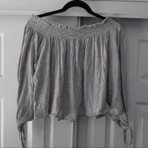 Off The Shoulder Linen Top